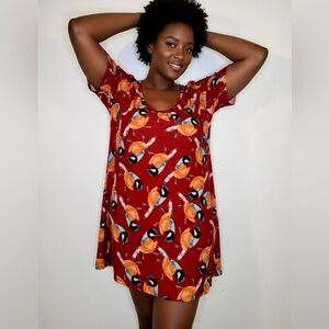 Womens LulaRoe brand Bird Print tunic top dress size Large